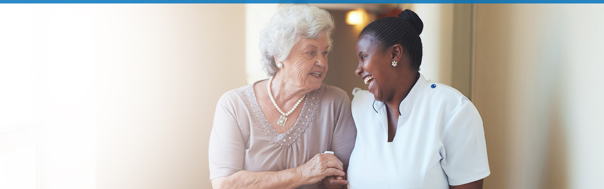 A nurse and an elderly client